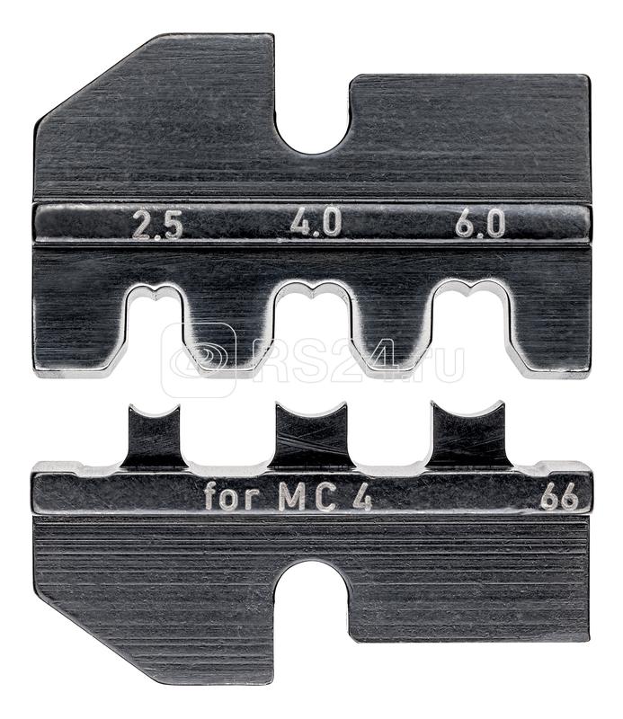 Плашка опрессовочная под штекеры Solar MC 4 (Multi-Contact) 2.5-6.0кв.мм AWG 13-10 кол-во гнезд: 3 Knipex KN-974966 Плашка опрессовочная под штекеры Solar MC 4 (Multi-Contact) 2.5-6.0кв.мм AWG 13-10 кол-во гнезд: 3 Knipex KN-974966