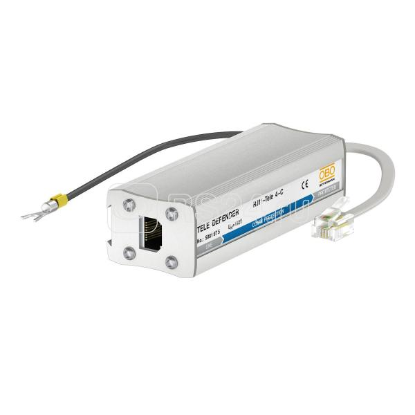 Устройство комбинированной защиты для систем ISDN RJ11 RJ11-TELE 4-C OBO 5081975