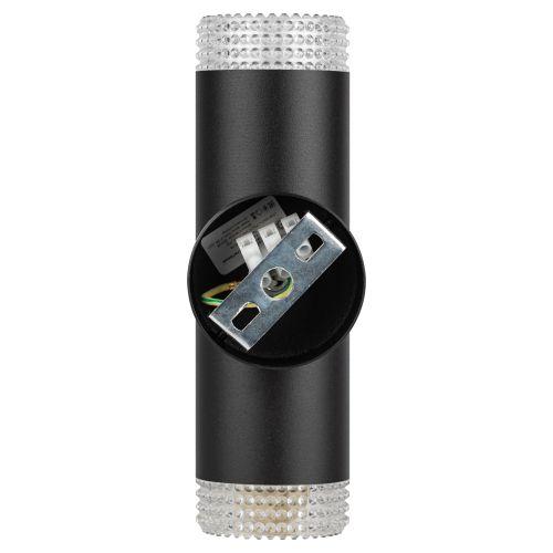 Светильник WL50 BK/TR 2хGU10 2х12Вт IP20 настенный черн. прозр. Эра Б0061194