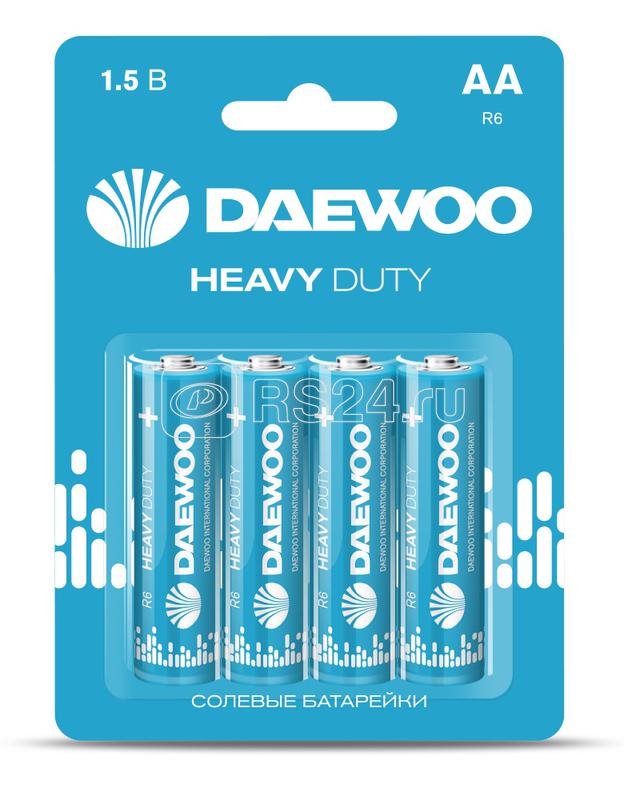Элемент питания солевой AA/R6 1.5В Heavy Duty 2021 BL-4 (уп.4шт) DAEWOO 5029309