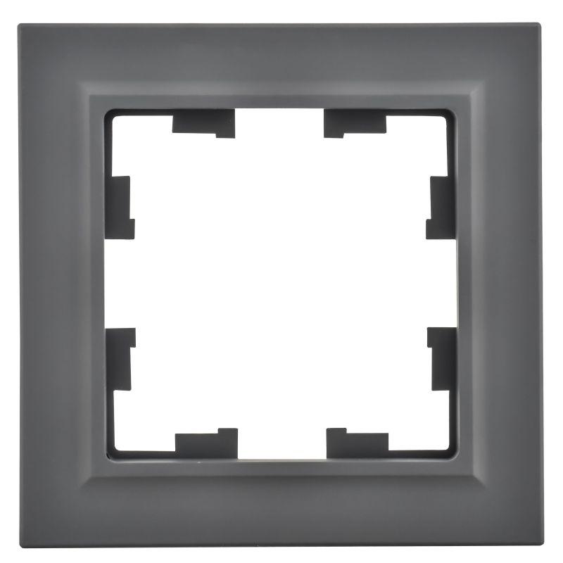 Рамка 1-м BRITE РУ-1-БрГ графит IEK BR-M12-K53