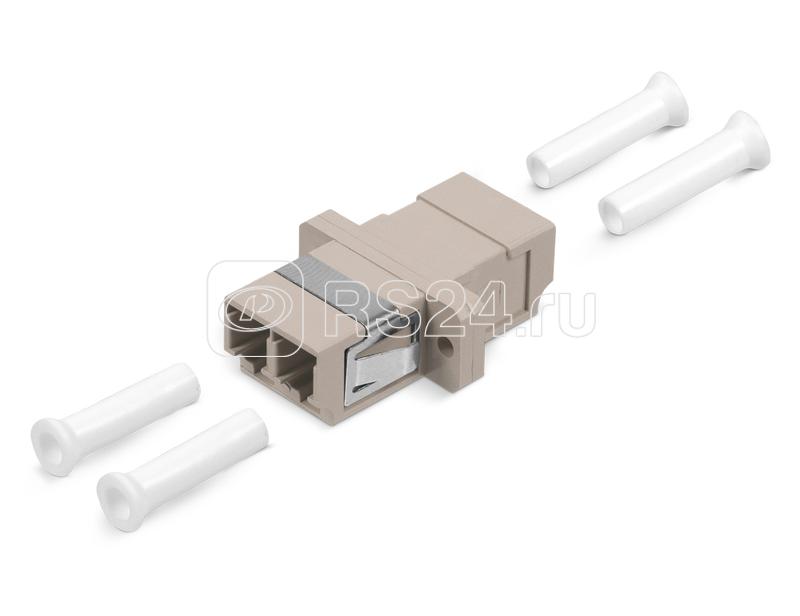 Соединитель проходной DLC-DLC-MM LC-LC duplex MM (SC Adapter Simplex dimension) пластик. Cabeus 7133c