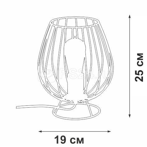 Светильник настольный 1хE27 макс. 60Вт Vitaluce V4296-1/1L