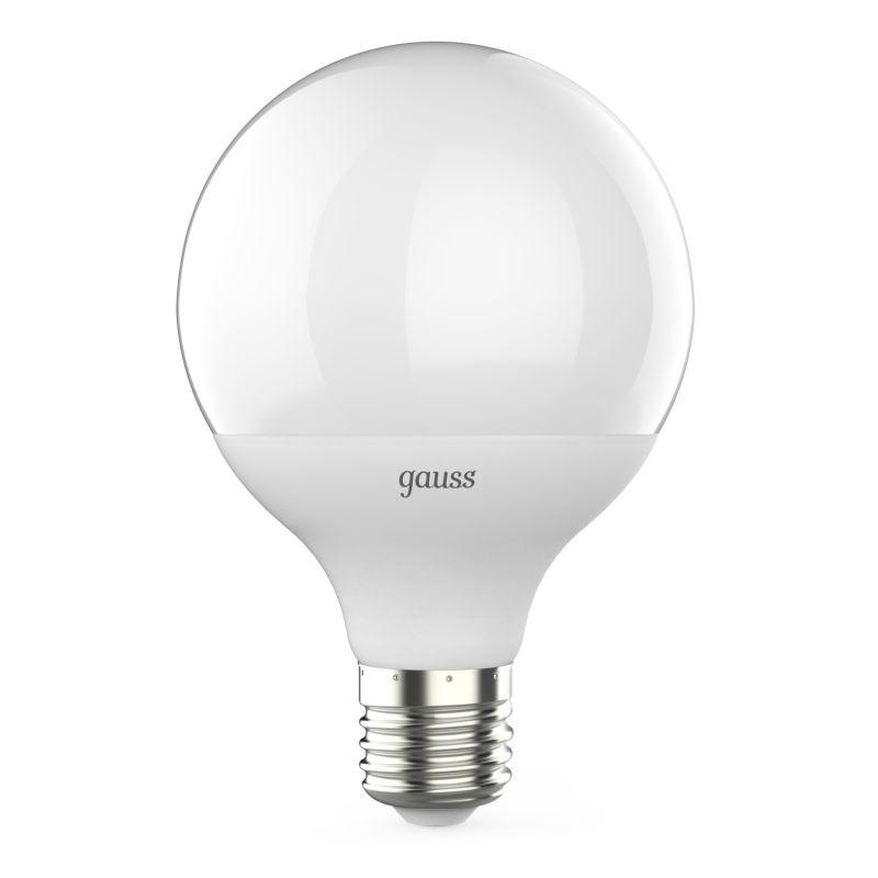 Лампа светодиодная Black 16Вт G95 шар 4100К нейтр. бел. E27 1540лм GAUSS 105102216