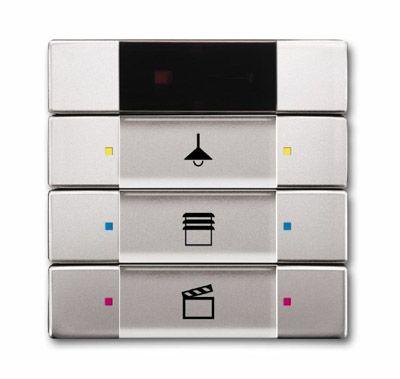 Сенсор управления 6129/01-866-500 с ИК-приемником 3/6-кл. нерж. сталь ABB 2CKA006135A0162