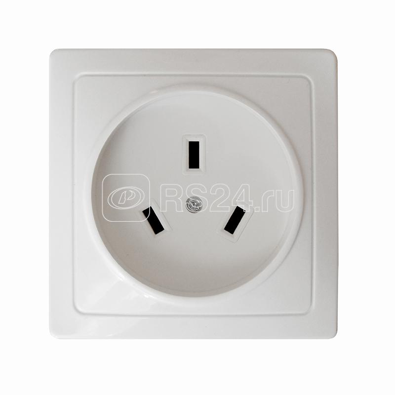 Розетка 1-м ОП 32А 250В IP20 2P+N для плиты с заземл. бел. Universal 5314