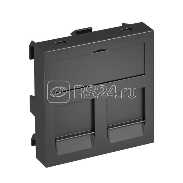 Корпус компьютерной розетки Modul45 (прямой) 45х45мм DTG-2RM SWGR1 черн. OBO 6119294