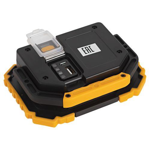 Фонарь-прожектор аккумуляторный Рабочие Практик PA-802 COB 15Вт 6 режимов Эра Б0054038