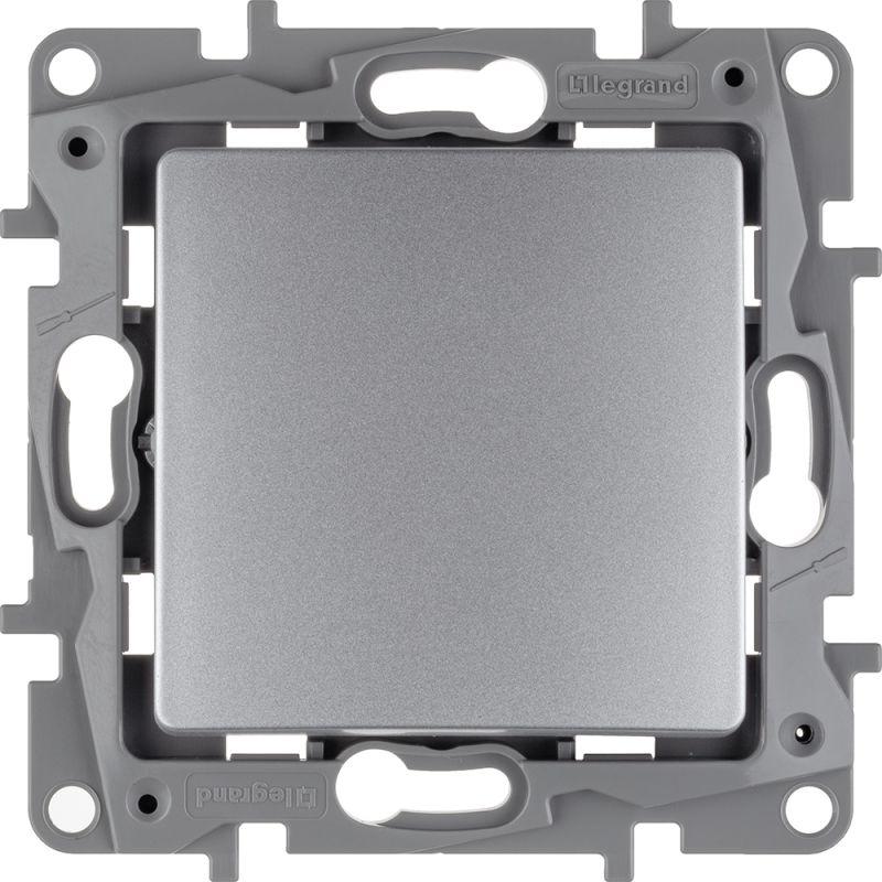 Выключатель 1-кл. СП Etika 10А IP20 250В 10AX авт. зажимы механизм алюм. IEK 672401