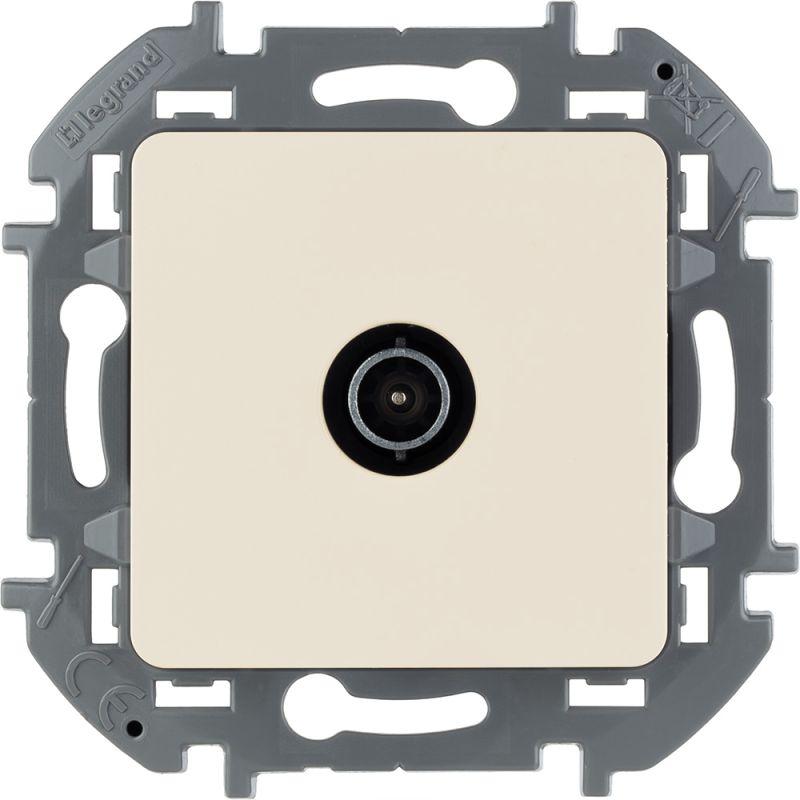 Розетка телевизионная TV Inspiria 2дБ 0-2400мГц с топологией "звезда" механизм сл. кость IEK 673851