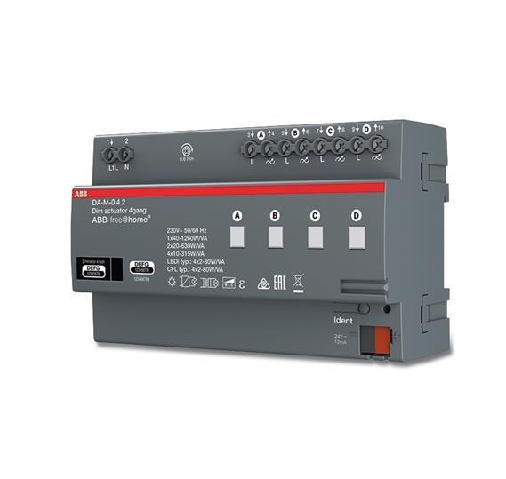 Светорегулятор универс. 4-х канальный MDRC ABB 2CKA006220A0395