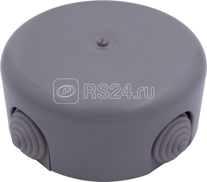 Коробка распределительная 110мм (4 кабельных ввода в комплекте) пластик титан Bironi B1-522-26-K