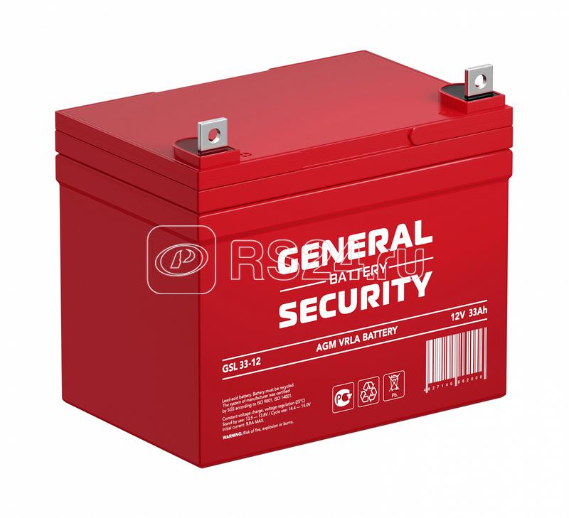 Аккумулятор 12В 33А.ч General Security GSL33-12