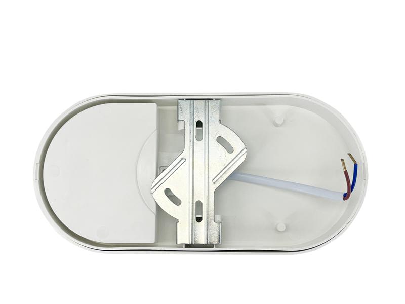 Светильник светодиодный WP 15 C 12W OP 840 W10L22 WH MDM 220х106х60мм 12Вт 4000К IP65 ЖКХ овал. пылевлагозащ. с датчиком движения бел. Русский Свет 15071524500