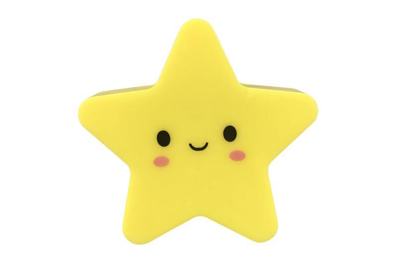 Светильник светодиодный NL-240 "Звезда" 220В ночник с выкл. желт. Camelion 13815