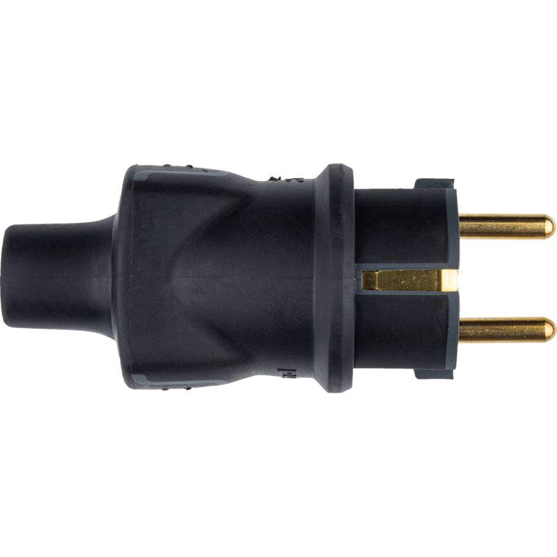 Вилка электрич. каб. Helium 16А 2P+E IP44 черн. Leg 050196