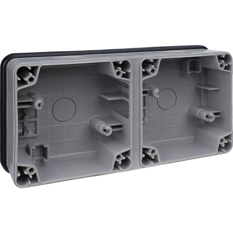 Коробка PLEXO 2поста составная Leg 090493