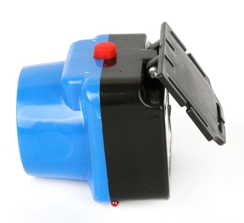 Фонарь аккумуляторный налобный LED5375 LED 0.4Вт 2 режима 220В пластик. голуб. (бокс) Ultraflash 14252