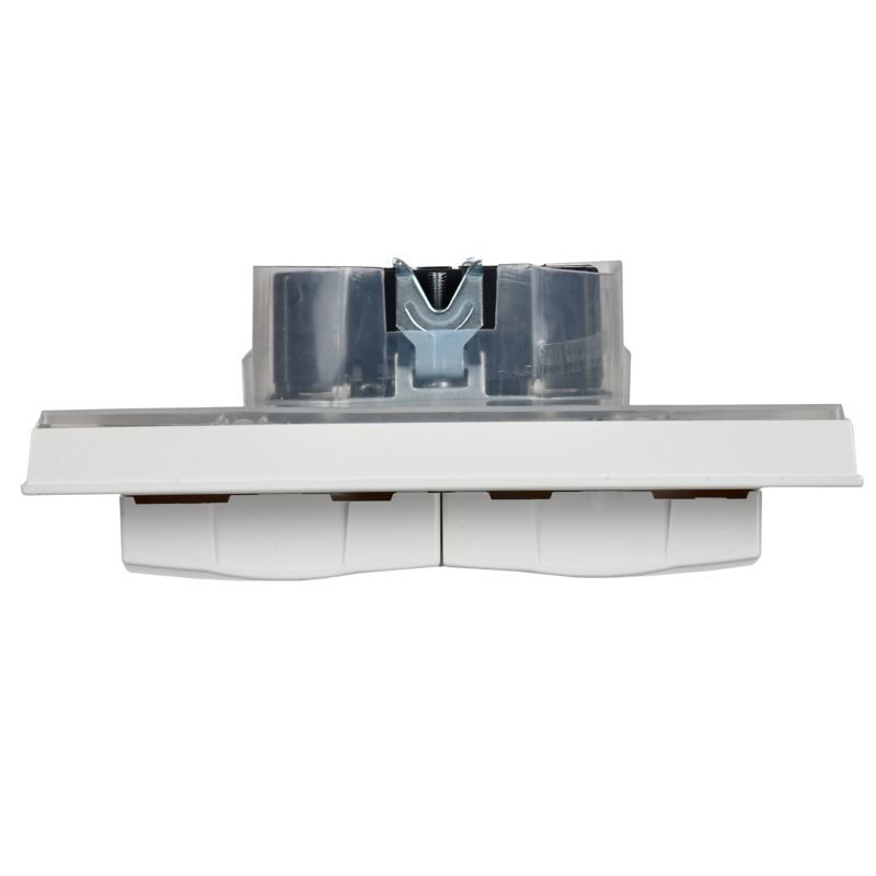 Розетка 2-м СП BRITE РСбш12-3-44-БрБ 16А в сборе IP44 с крышкой бел. IEK BR-R26-16-44-K01-F