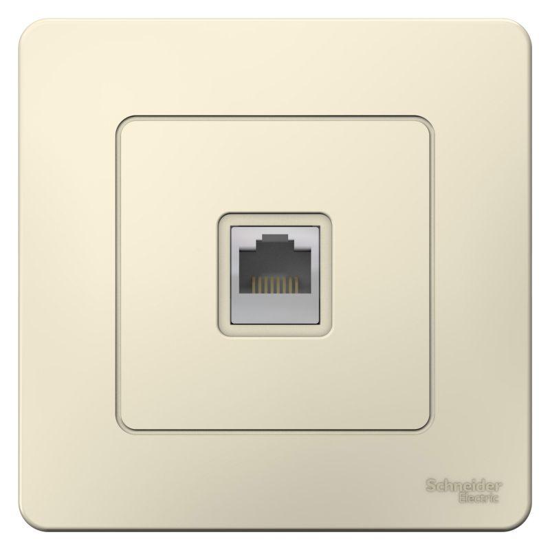 Розетка компьютерная 1-м СП Blanca RJ45 кат.5E молочн. SE BLNIS045002