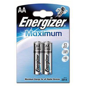 Элемент питания алкалиновый AA/LR6 LR6-2BL Maximum (блист.2шт) Energizer C0022509