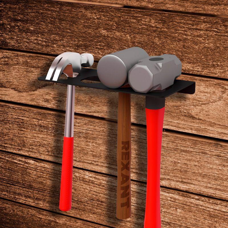 Держатель-органайзер для молотков и кувалд настенный черн. Rexant 38-0687