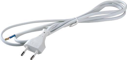 Кабель сетевой S-LRB с плоской вилкой 1.5м бел. Volsten 9348