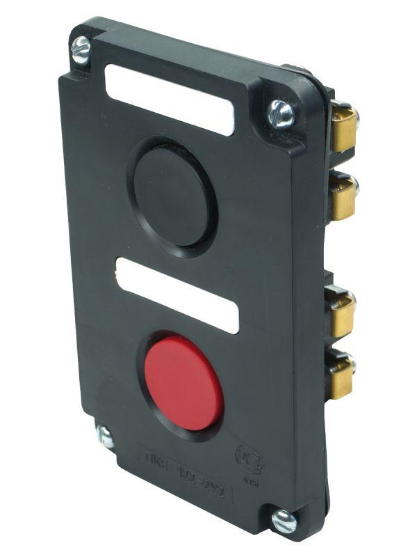 Пост управления ПКЕ 122-2 У2 10А 660В 2 элемента черн. и красн. цилиндр в нишу IP54 Электротехник ET519060