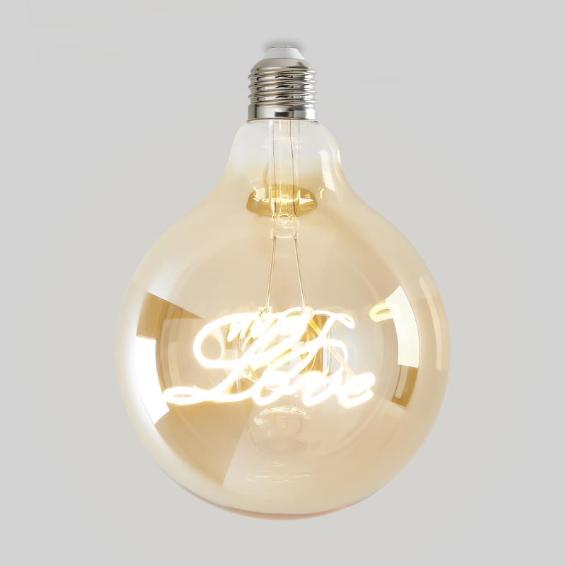 Лампа светодиодная Loft Led G125 4Вт 2500К E27 Voltega 8550