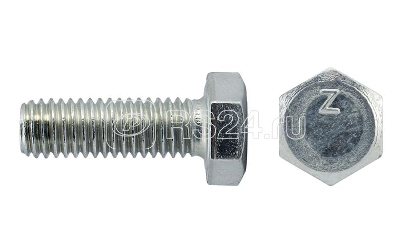 Болт с шестигранной головкой М6х20 DIN 933 класс прочн. 8.8 оцинк. (коробка) (уп.18шт) Tech-Krep/Zitar 102957