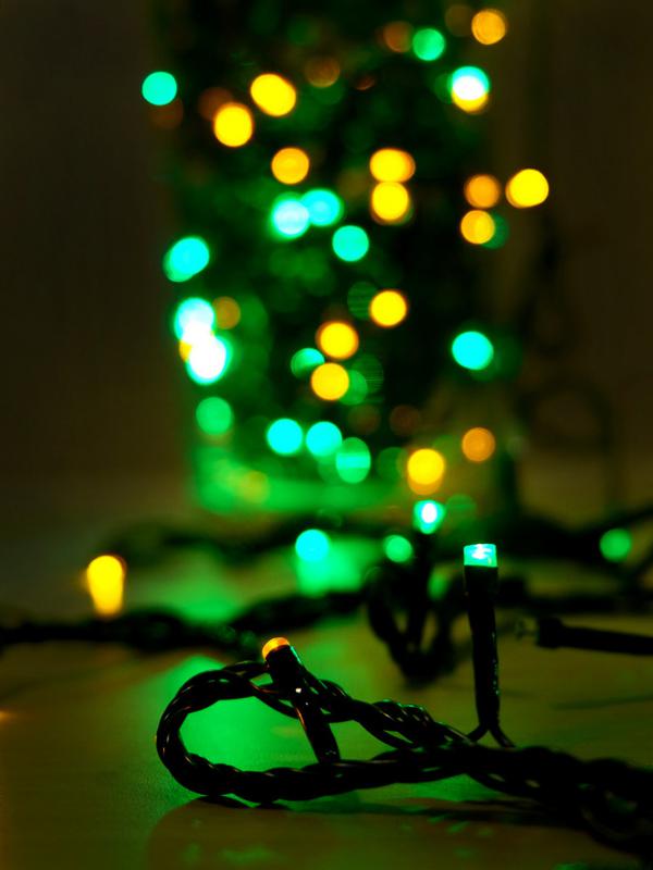Гирлянда LD100C-GM 100 светодиод. LED 8 реж. 10м разноцв. SHLights 4607144116770