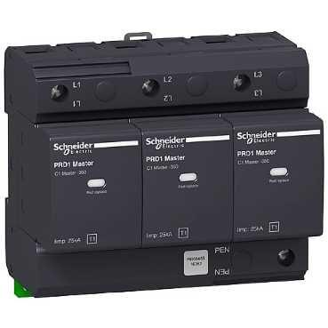 Ограничитель перенапряжения ОПН PRD1 MASTER 3P класс 1 со сменными картриджами SchE 16362