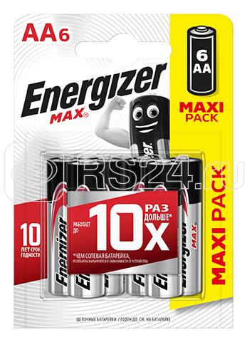 Элемент питания алкалиновый AA/LR6/316 Max BL6 (блист.6шт) Energizer E301533801