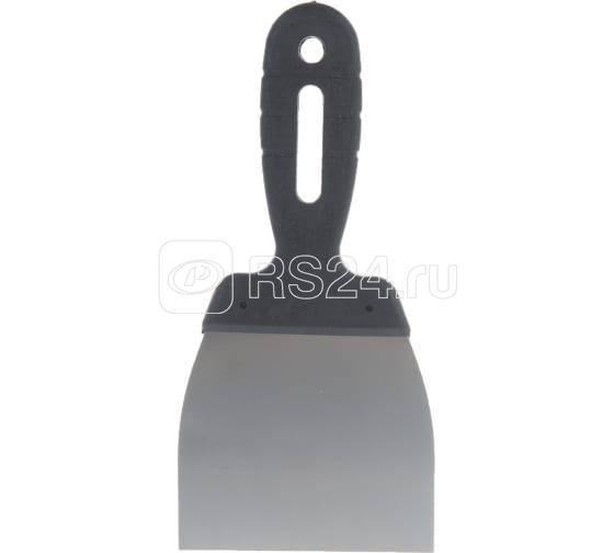 Шпатель пластиковая рукоятка 100мм нерж.cталь Вихрь 73/3/2/18