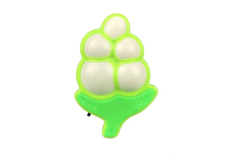 Светильник светодиодный NL-235 "Виноград" 220В ночник с выкл. зел. Camelion 13810