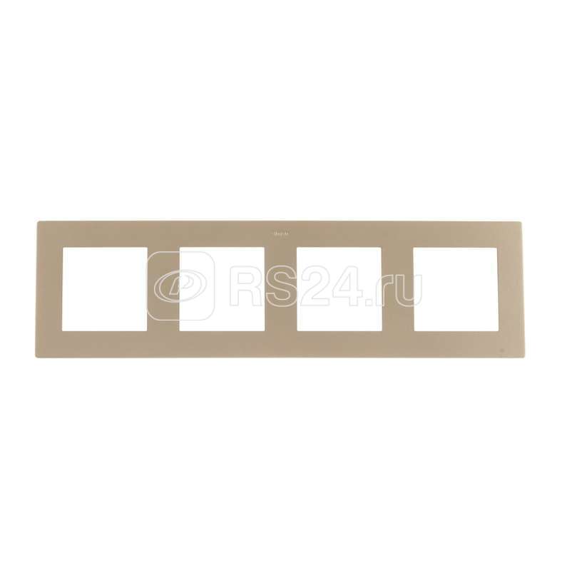 Рамка 4-м Simon24 шампань 2400640-034