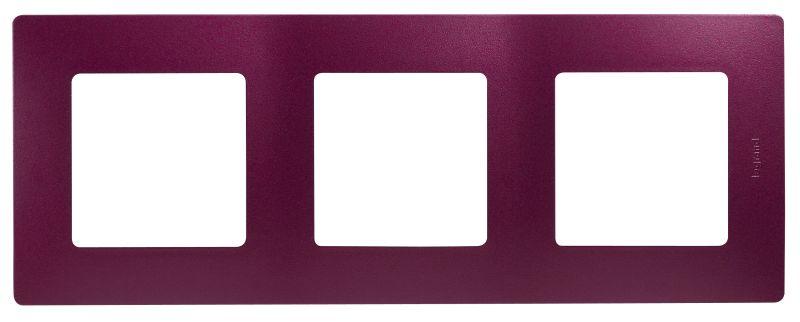 Рамка 3-м Etika сливовый IEK 672563