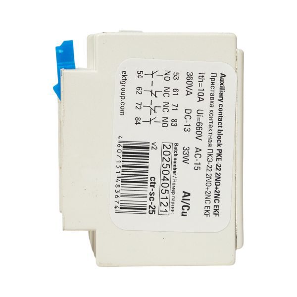 Приставка контактная ПКЭ-22 2NO+2NC EKF ctr-sc-25