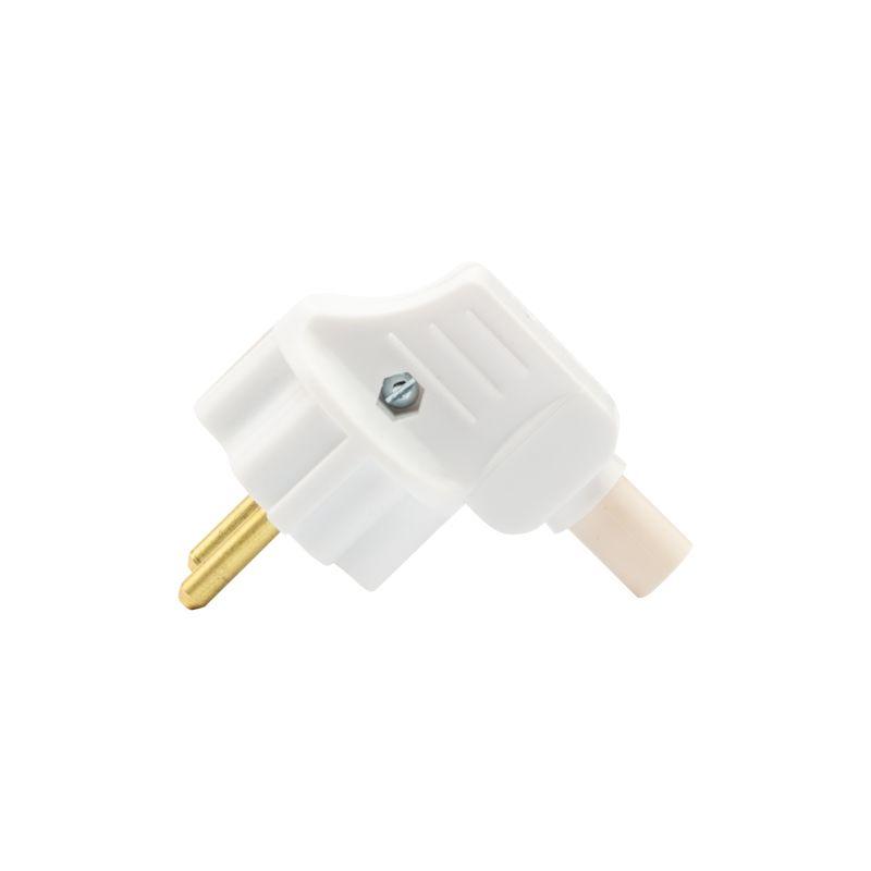 Вилка Евро угловая с заземл. 16А Rexant 11-8502