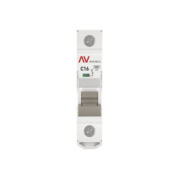 Выключатель автоматический модульный 1п C 16А 10кА AV-10 AVERES EKF mcb10-1-16C-av