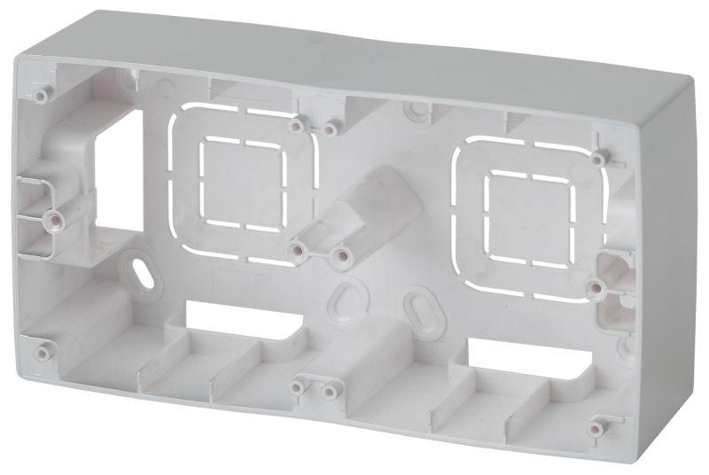 Коробка накладного монтажа 2 поста Эра12 алюм. 12-6102-03 ЭРА Б0043172