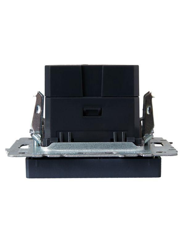 Розетка BRITE USB A+C 18Вт РЮ11-1-БрМ механизм маренго IEK BR-U22-018-K35