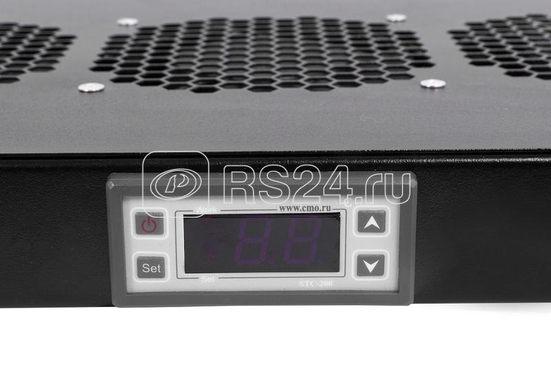 Модуль вентиляторный R-FAN-6K-1U-9005 19дюйм 1U 6 вентиляторов регулир. глуб. 390-750мм с контроллером черн. Rem 1500773