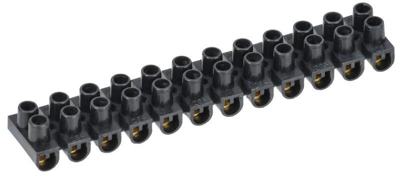 Колодка клеммная полистирол ЗВИ-3 н/г 1.0-2.5 кв.мм черн. (блист.2шт) IEK UZV5-003-04-2