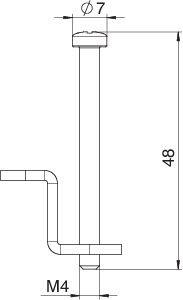Комплект крепежных уголков универс. 6 точек фиксации сталь GESUB2 6 OBO 7407561