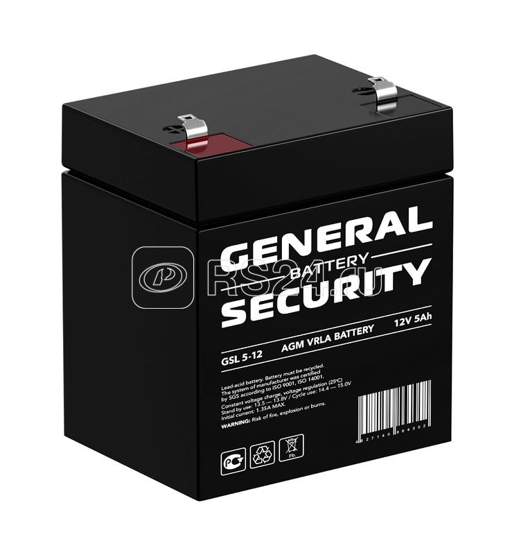 Аккумулятор 12В 5А.ч General Security GSL5-12