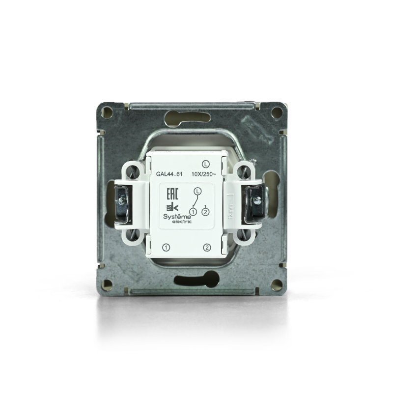 Переключатель 1-кл. ArtGallery IP44 10AX механизм алюм. SE GAL440361