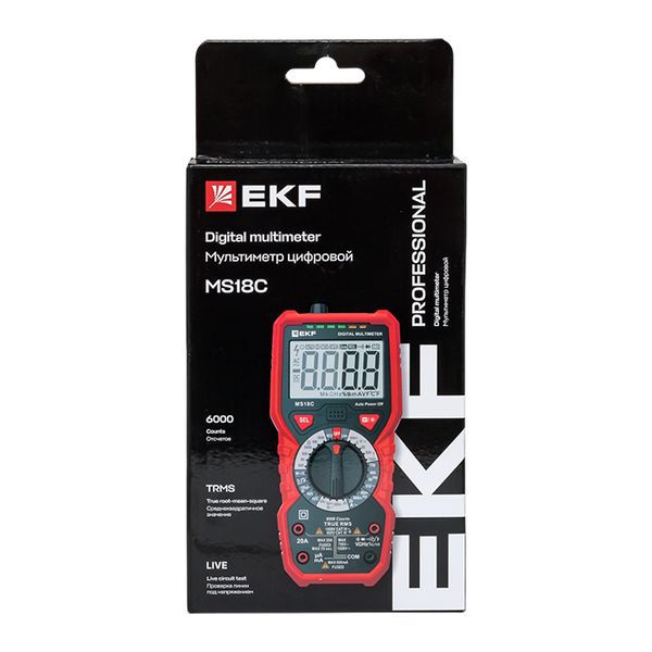 Мультиметр цифровой MS18C Professional EKF In-180701-pm18C