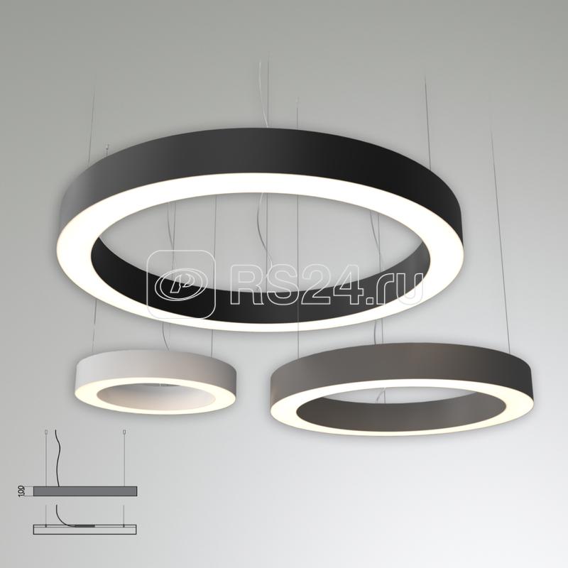 Светильник светодиодный RVE-LBX-HOLE-RING-1200-P 96Вт 4000К 1200х1200х100мм подвесной шир. рассеив.=80мм бел. RVElektro RVE00000272