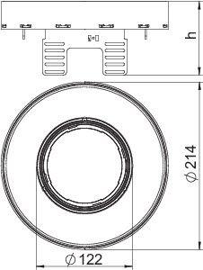 Рамка кассетная RKFRN2 ном. размер UZD3 R4 d215мм VS25 сталь OBO 7409444